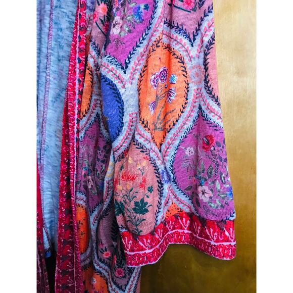 Simple Suzanne Betro Floral Long Sleeve Cardigan/Sweater Size XL - Picture 2 of 10